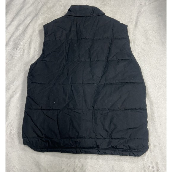 Vintage Y2K Gap Black Full-Zip Puffer Vest Men's Size Small - Picture 8 of 8